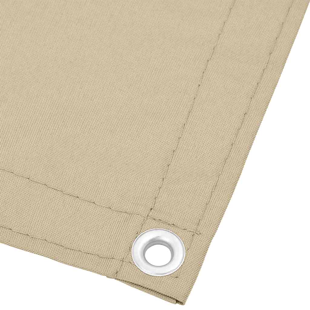 vidaXL Balcony Screen Beige 90x800 cm 100% Polyester Oxford