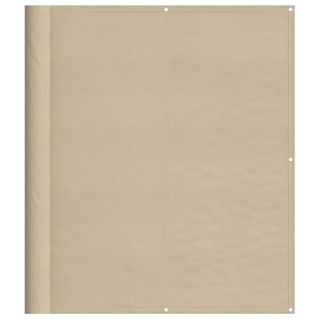 vidaXL Balcony Screen Beige 120x700 cm 100% Polyester Oxford