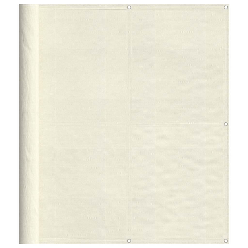 vidaXL Balcony Screen Cream 120x700 cm 100% Polyester Oxford