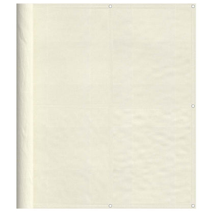 vidaXL Balcony Screen Cream 120x700 cm 100% Polyester Oxford