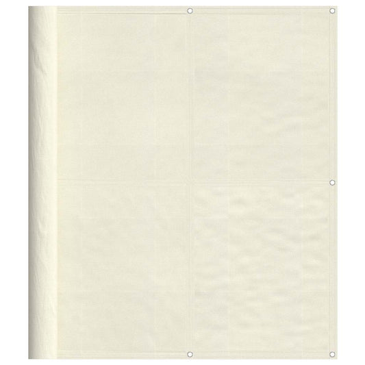 vidaXL Balcony Screen Cream 120x700 cm 100% Polyester Oxford