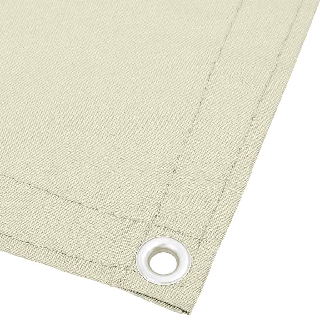 vidaXL Balcony Screen Cream 120x700 cm 100% Polyester Oxford