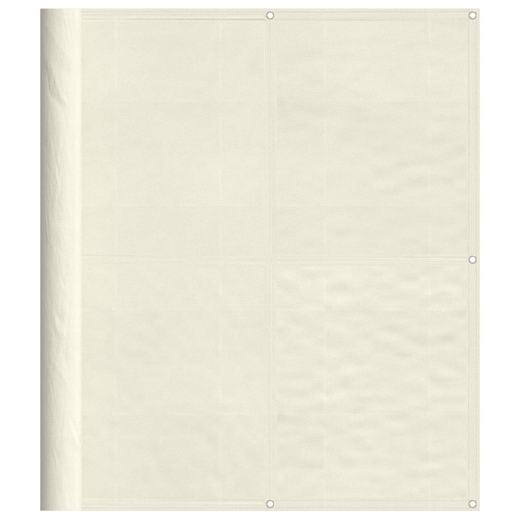 vidaXL Balcony Screen Cream 120x800 cm 100% Polyester Oxford