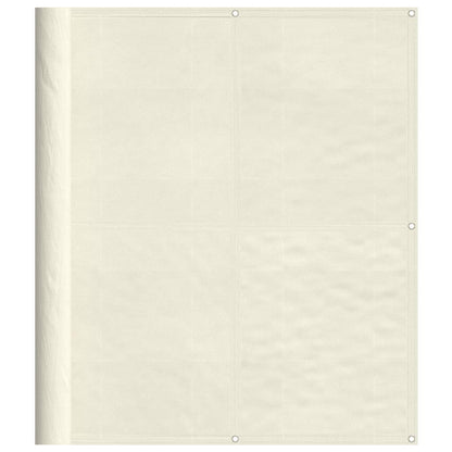 vidaXL Balcony Screen Cream 120x800 cm 100% Polyester Oxford