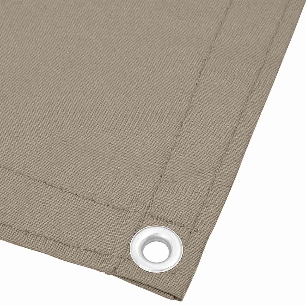vidaXL Balcony Screen Taupe 90x800 cm 100% Polyester Oxford