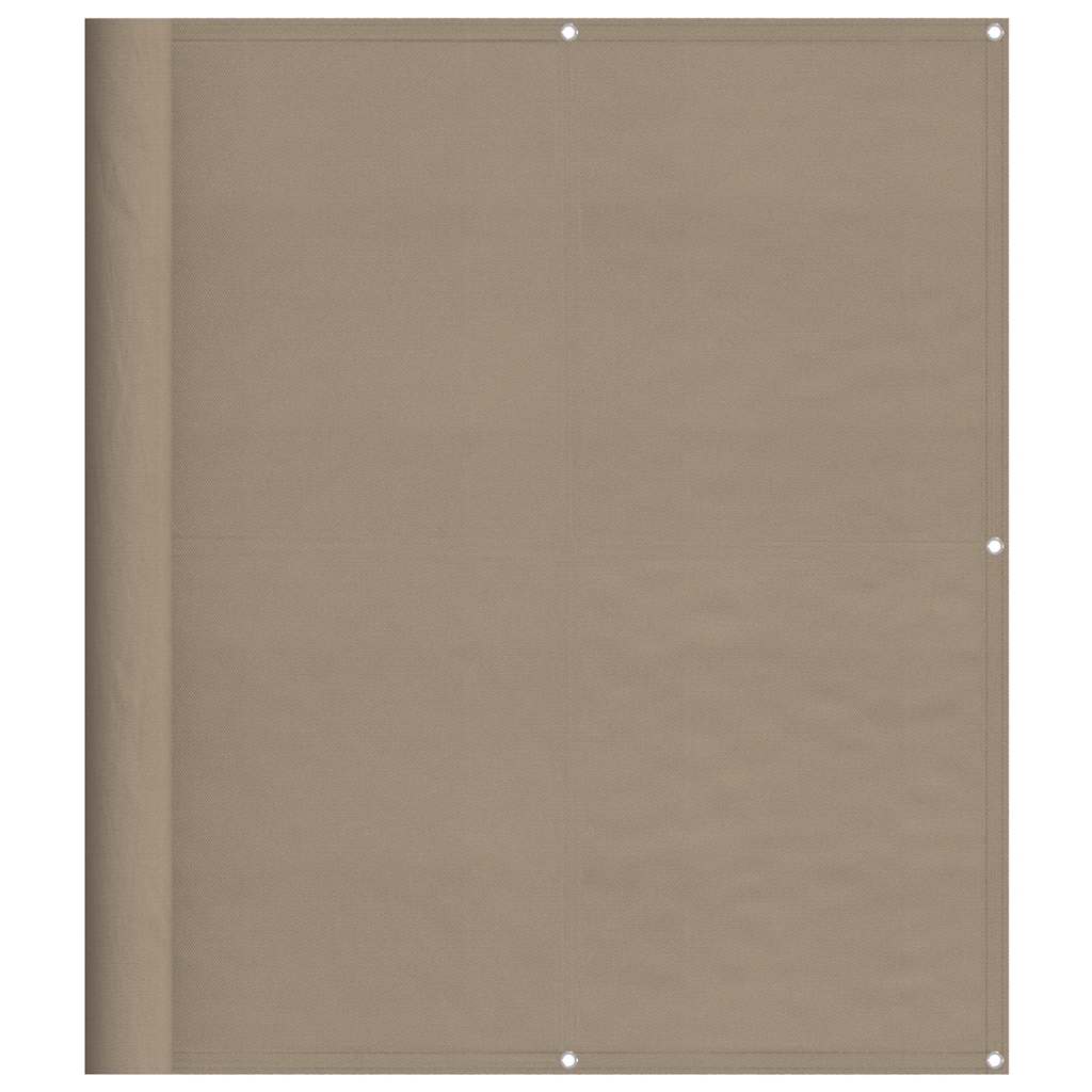 vidaXL Balcony Screen Taupe 120x700 cm 100% Polyester Oxford