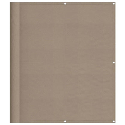 vidaXL Balcony Screen Taupe 120x800 cm 100% Polyester Oxford