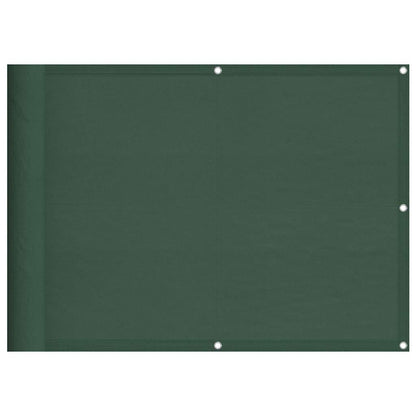 vidaXL Balcony Screen Dark Green 75x700 cm 100% Polyester Oxford