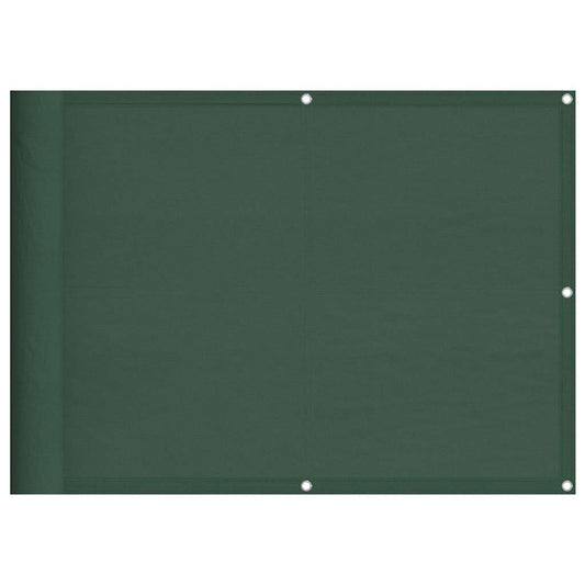 vidaXL Balcony Screen Dark Green 75x700 cm 100% Polyester Oxford