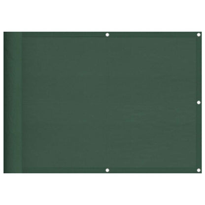 vidaXL Balcony Screen Dark Green 75x1000 cm 100% Polyester Oxford