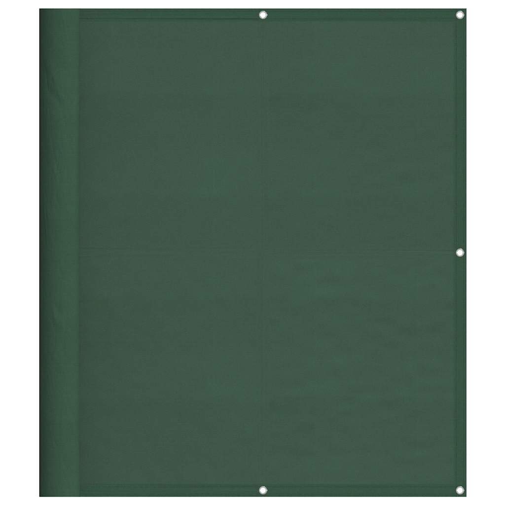vidaXL Balcony Screen Dark Green 120x700 cm 100% Polyester Oxford