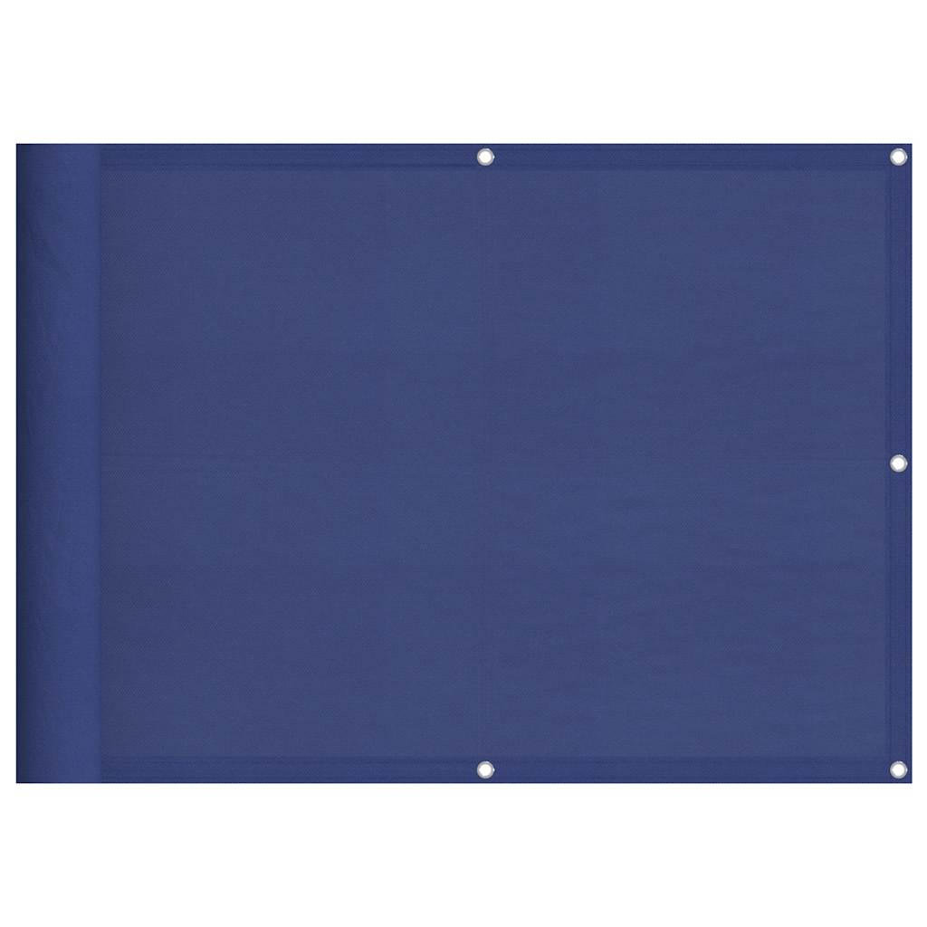 vidaXL Balcony Screen Blue 75x700 cm 100% Polyester Oxford