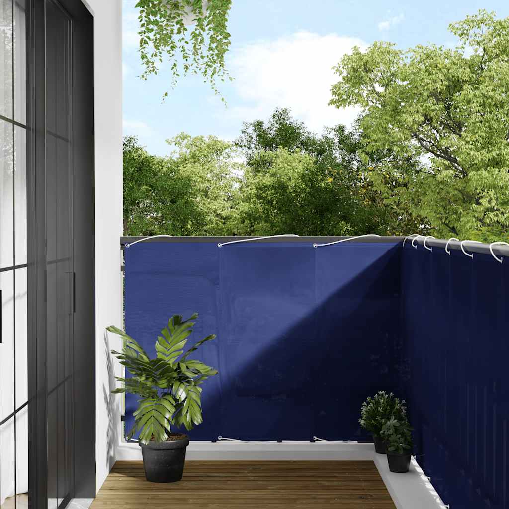 vidaXL Balcony Screen Blue 120x1000 cm 100% Polyester Oxford
