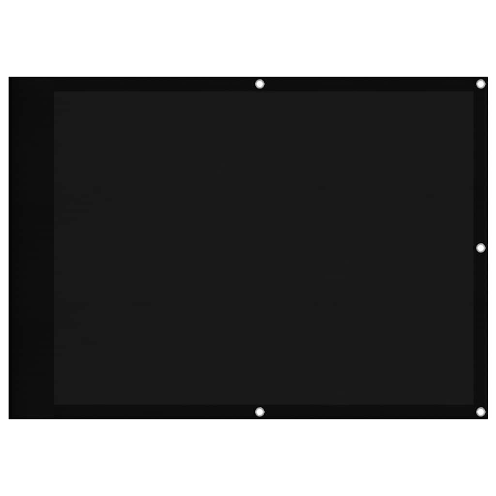 vidaXL Balcony Screen Black 75x800 cm 100% Polyester Oxford