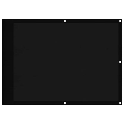 vidaXL Balcony Screen Black 75x800 cm 100% Polyester Oxford