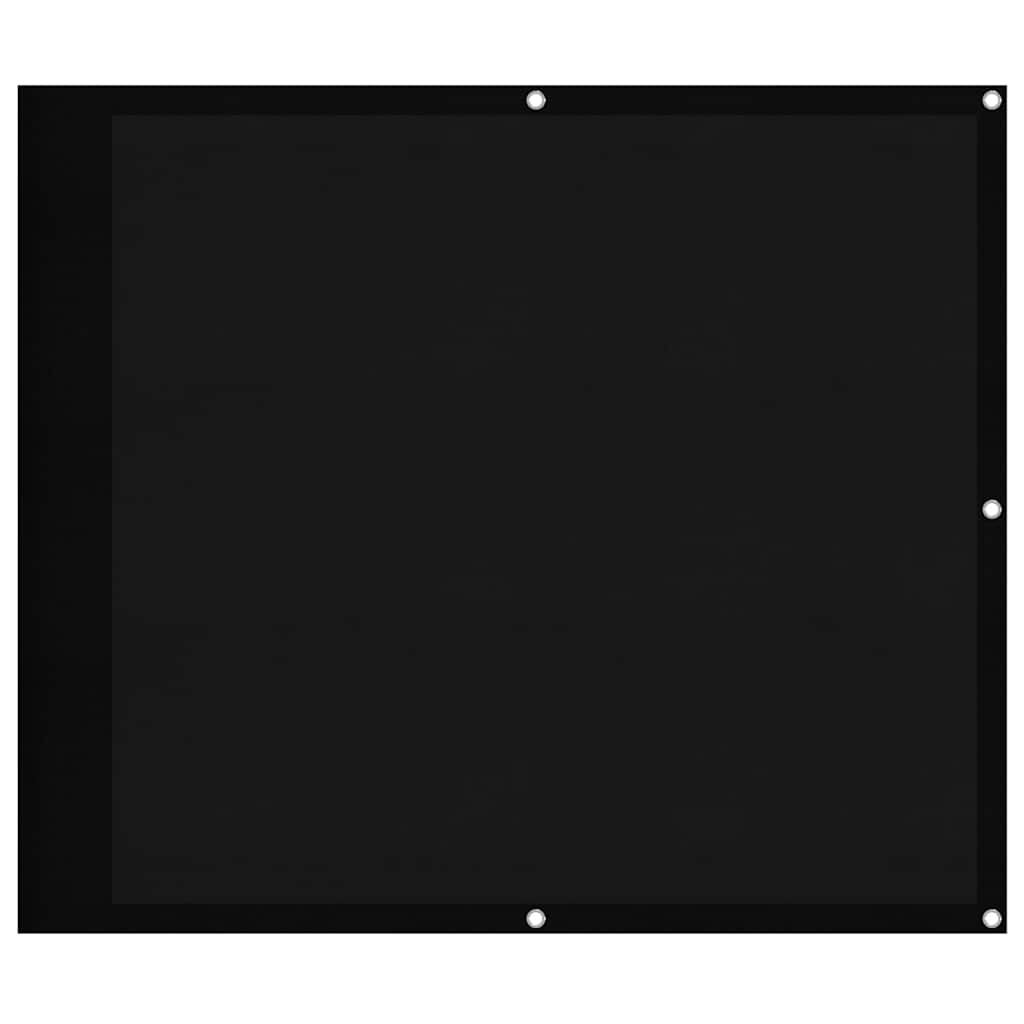 vidaXL Balcony Screen Black 90x700 cm 100% Polyester Oxford