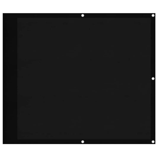 vidaXL Balcony Screen Black 90x700 cm 100% Polyester Oxford