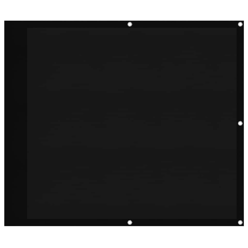 vidaXL Balcony Screen Black 90x800 cm 100% Polyester Oxford