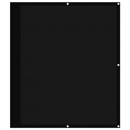 vidaXL Balcony Screen Black 120x700 cm 100% Polyester Oxford
