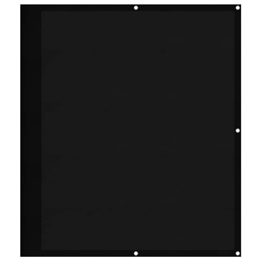 vidaXL Balcony Screen Black 120x800 cm 100% Polyester Oxford