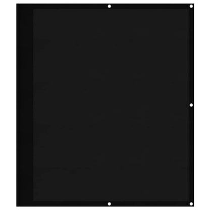vidaXL Balcony Screen Black 120x800 cm 100% Polyester Oxford