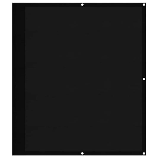 vidaXL Balcony Screen Black 120x800 cm 100% Polyester Oxford