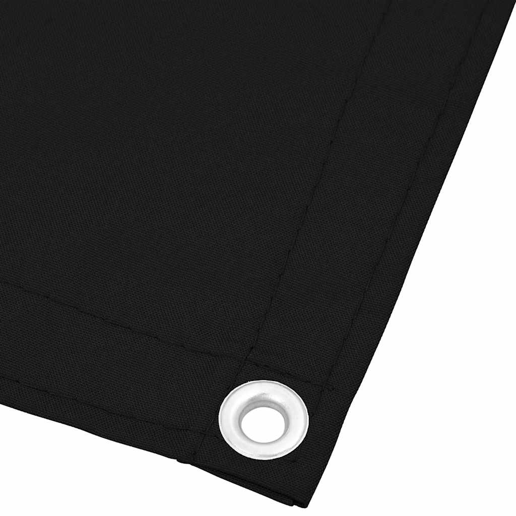 vidaXL Balcony Screen Black 120x800 cm 100% Polyester Oxford