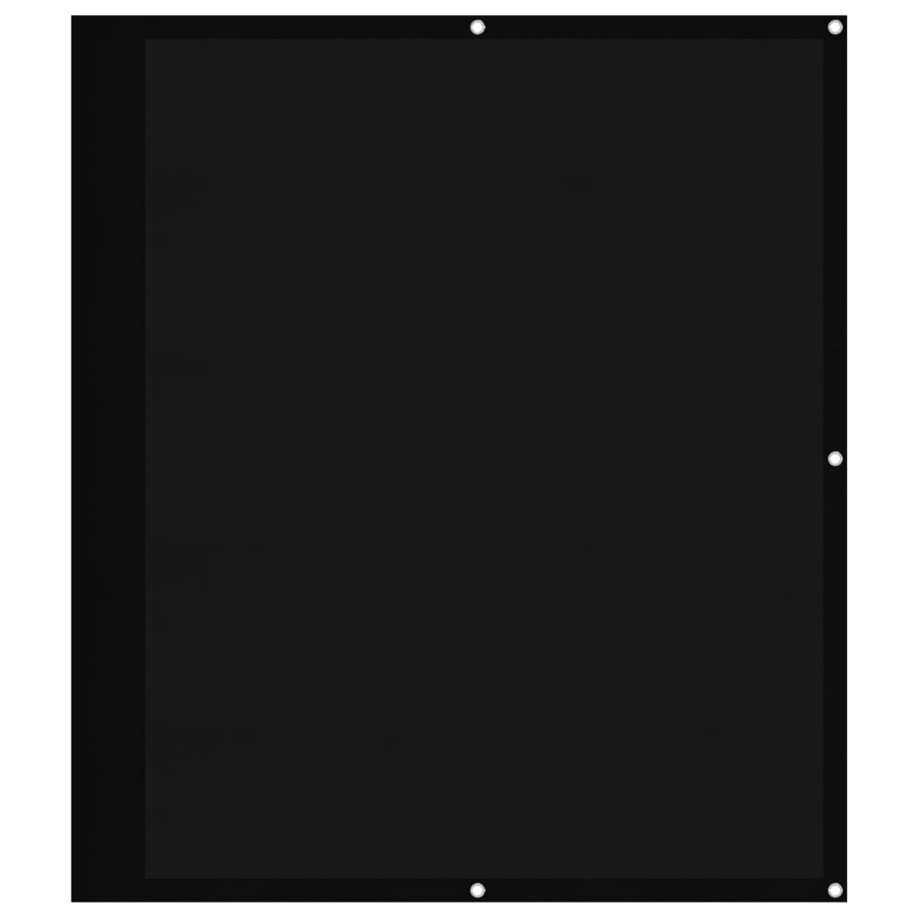 vidaXL Balcony Screen Black 120x1000 cm 100% Polyester Oxford