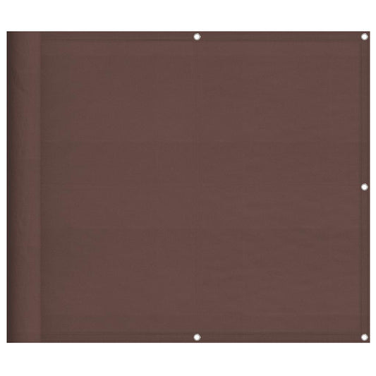 vidaXL Balcony Screen Brown 90x800 cm 100% Polyester Oxford