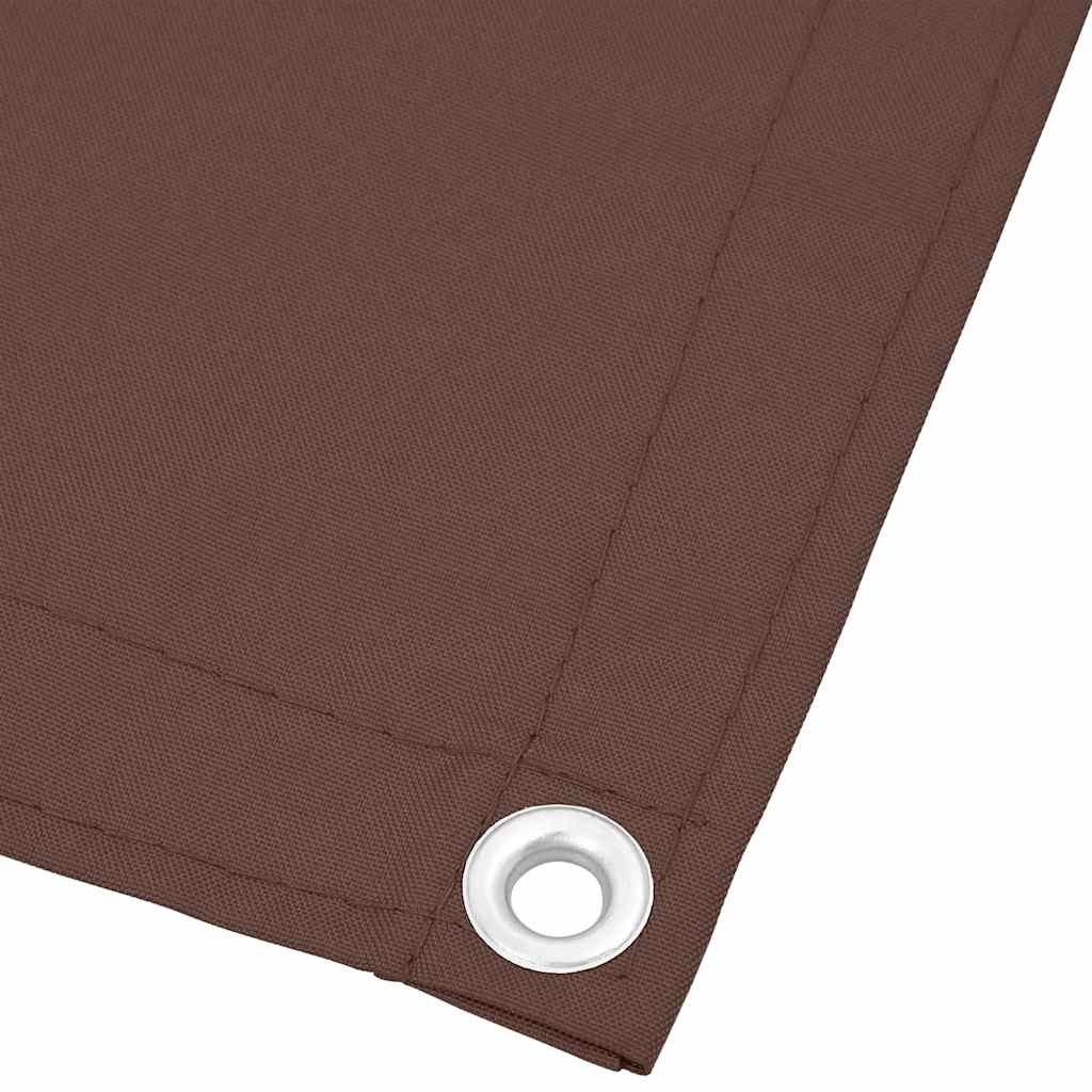 vidaXL Balcony Screen Brown 90x800 cm 100% Polyester Oxford