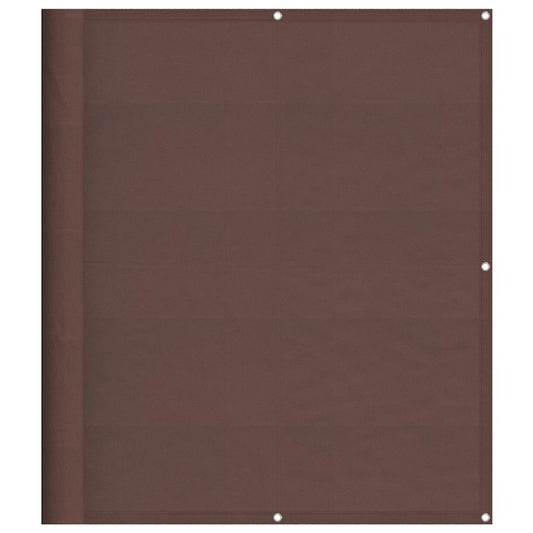 vidaXL Balcony Screen Brown 120x700 cm 100% Polyester Oxford