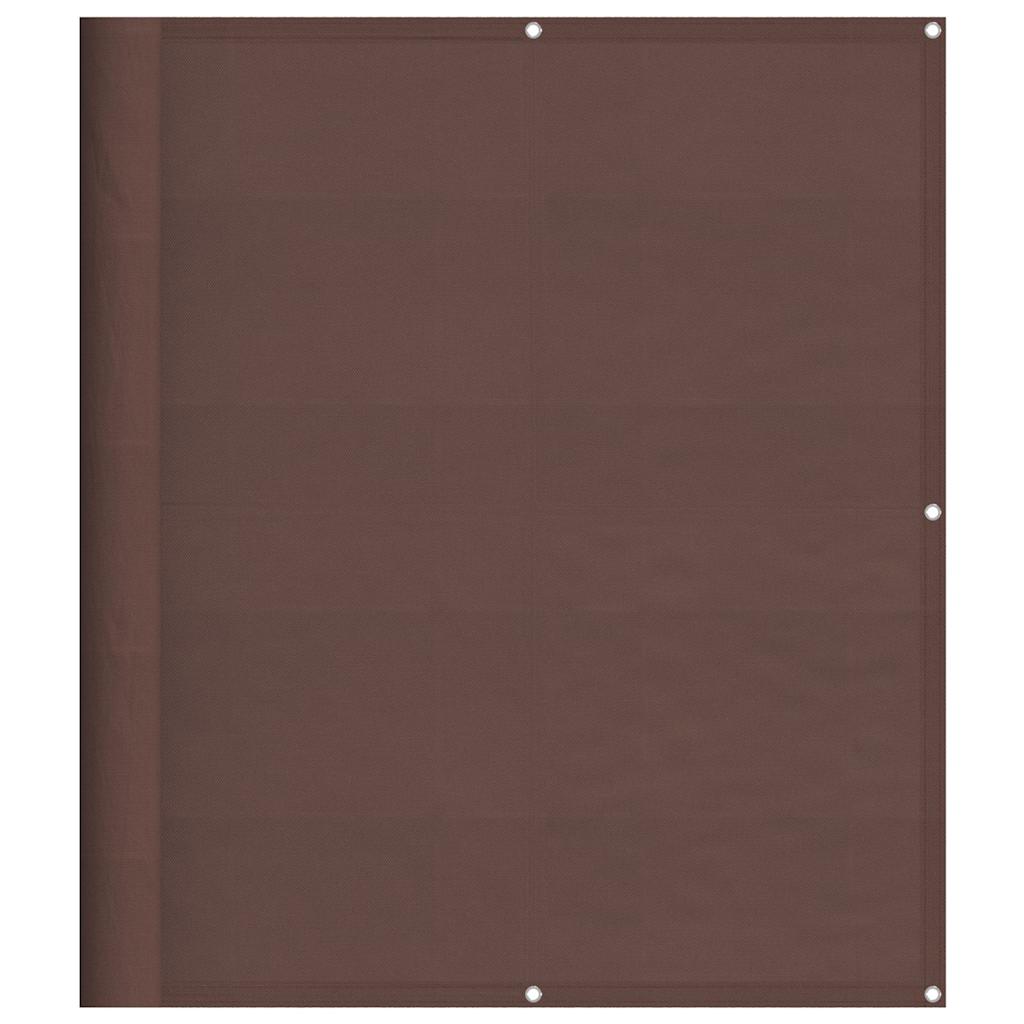 vidaXL Balcony Screen Brown 120x800 cm 100% Polyester Oxford
