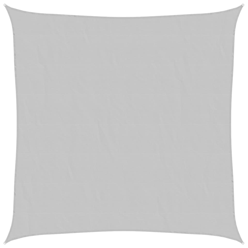 vidaXL Sun Shade Sail Light Grey 2.5x2.5 m 100% Polyester Oxford