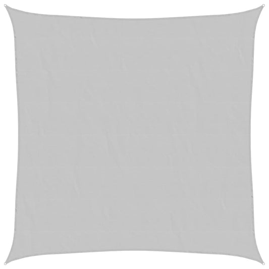 vidaXL Sun Shade Sail Light Grey 2.5x2.5 m 100% Polyester Oxford