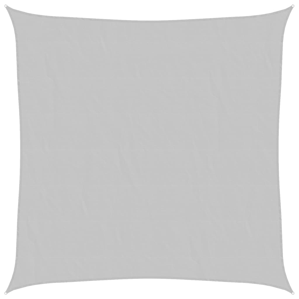 vidaXL Sun Shade Sail Light Grey 3x3 m 100% Polyester Oxford