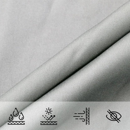 vidaXL Sun Shade Sail Light Grey 3x3 m 100% Polyester Oxford