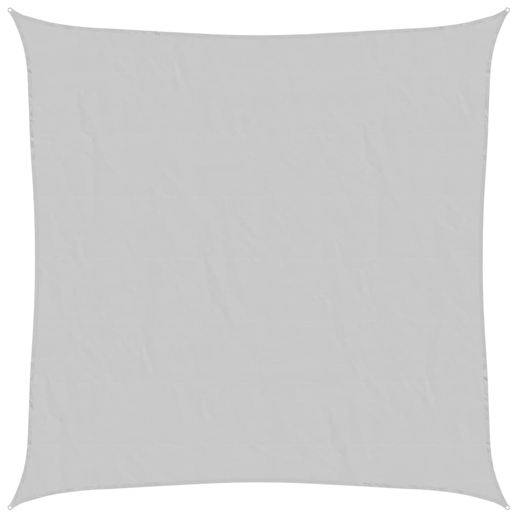 vidaXL Sun Shade Sail Light Grey 4x4 m 100% Polyester Oxford