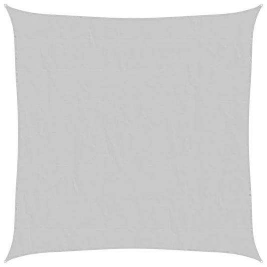 vidaXL Sun Shade Sail Light Grey 5x5 m 100% Polyester Oxford