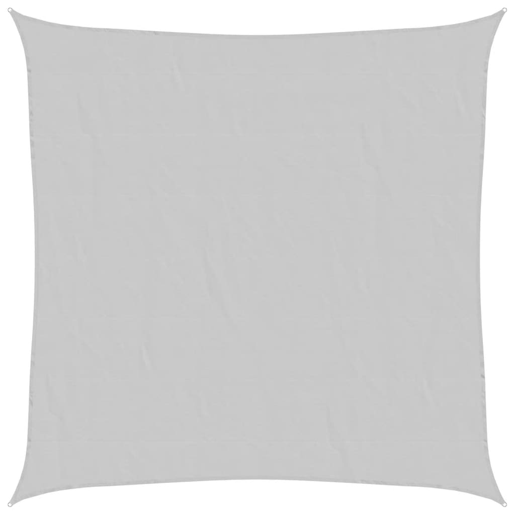 vidaXL Sun Shade Sail Light Grey 5x5 m 100% Polyester Oxford
