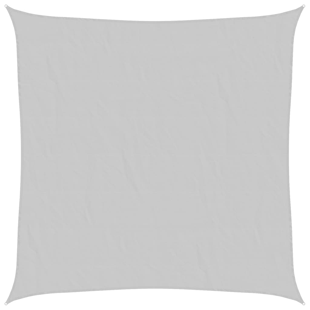 vidaXL Sun Shade Sail Light Grey 7x7 m 100% Polyester Oxford
