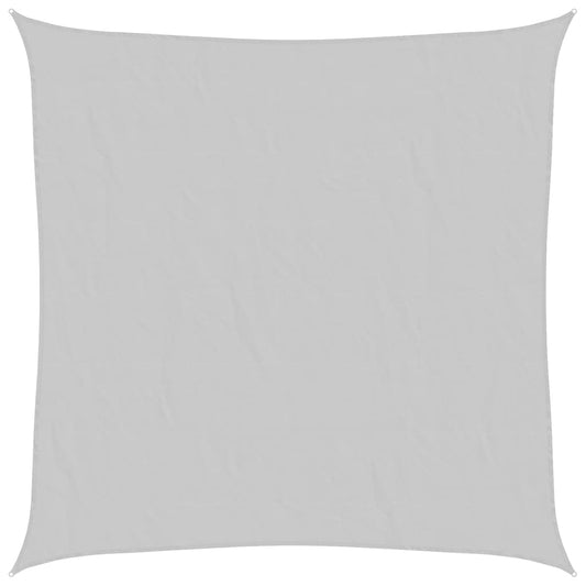 vidaXL Sun Shade Sail Light Grey 7x7 m 100% Polyester Oxford