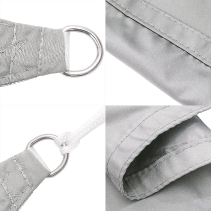 vidaXL Sun Shade Sail Light Grey 7x7 m 100% Polyester Oxford