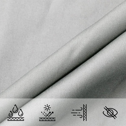 vidaXL Sun Shade Sail Light Grey 7x7 m 100% Polyester Oxford