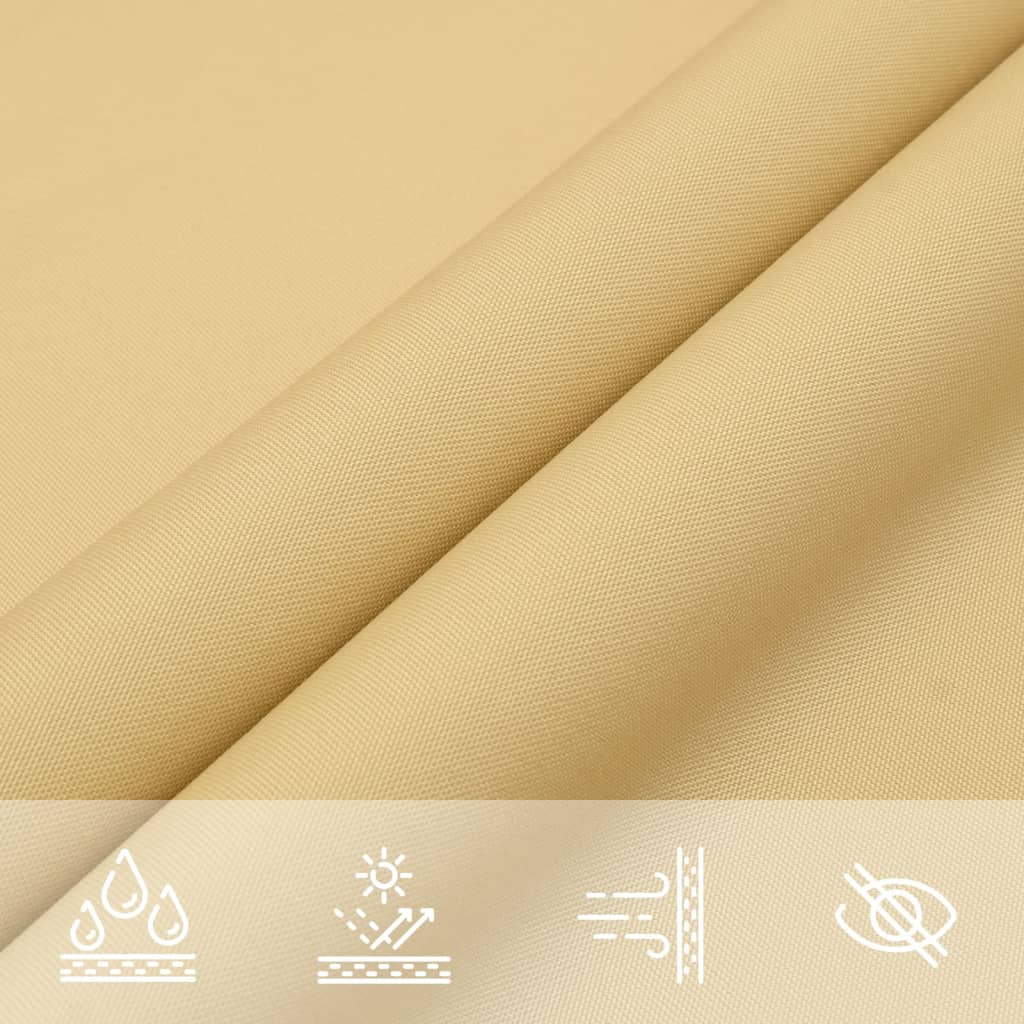 vidaXL Sun Shade Sail Sand 3x3 m 100% Polyester Oxford