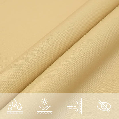 vidaXL Sun Shade Sail Sand 3x3 m 100% Polyester Oxford