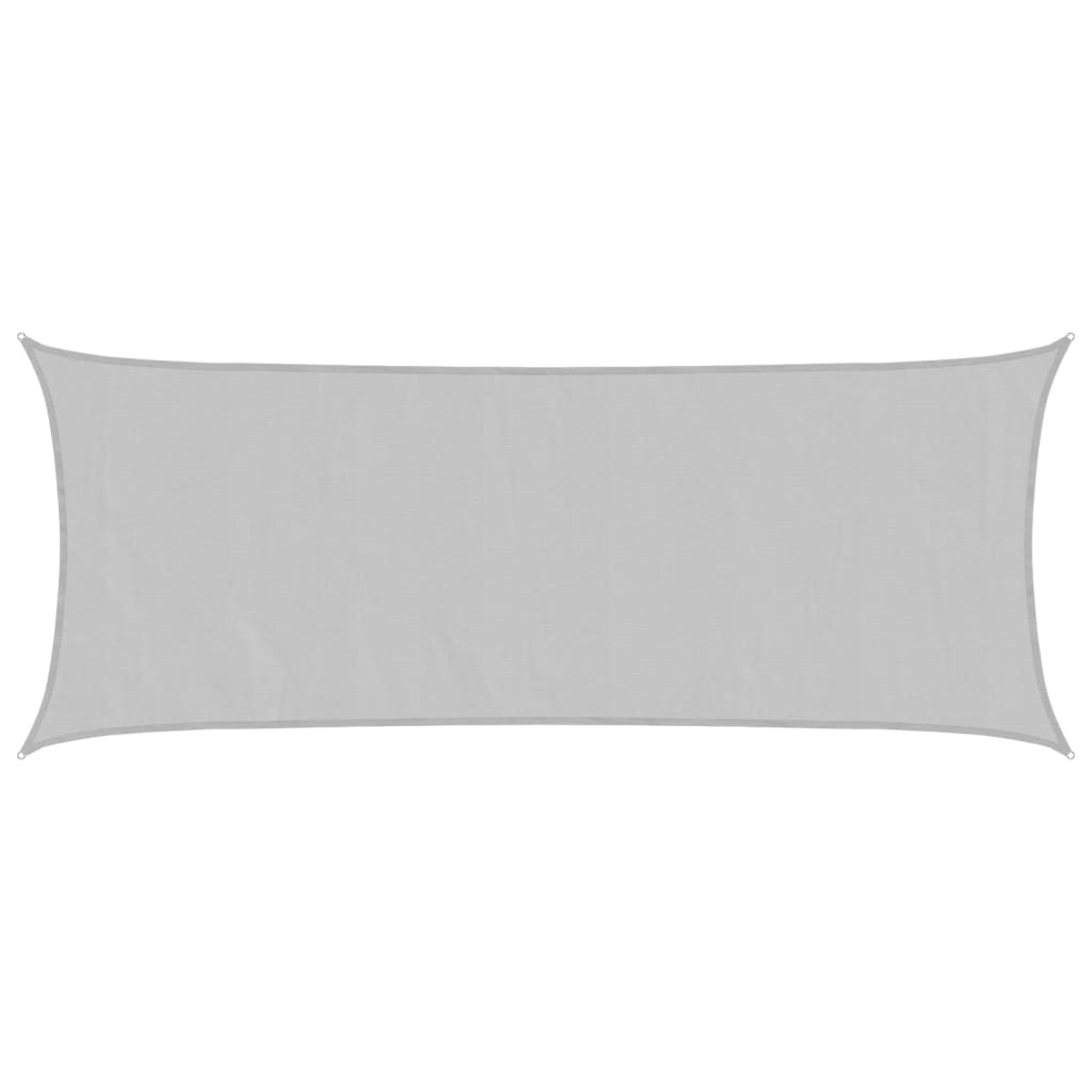 vidaXL Sun Shade Sail Light Grey 4.5x2 m 100% Polyester Oxford