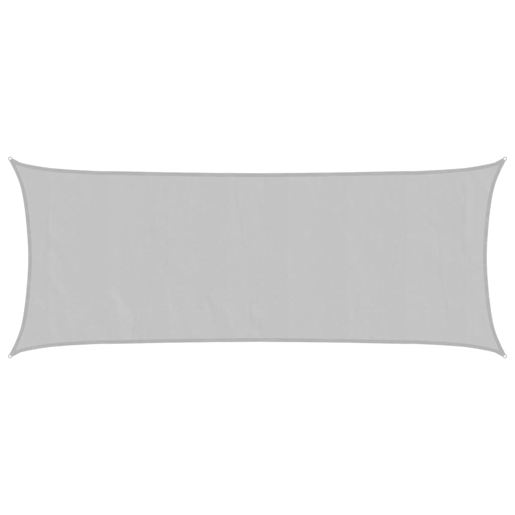 vidaXL Sun Shade Sail Light Grey 5x2 m 100% Polyester Oxford