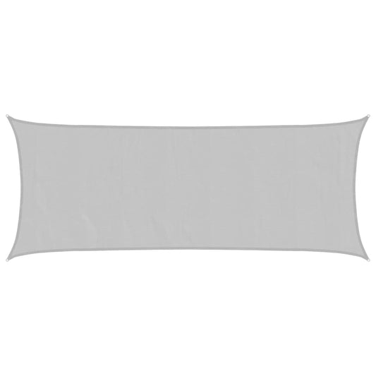 vidaXL Sun Shade Sail Light Grey 5x2 m 100% Polyester Oxford