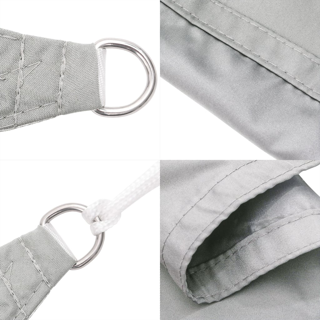 vidaXL Sun Shade Sail Light Grey 5x2 m 100% Polyester Oxford