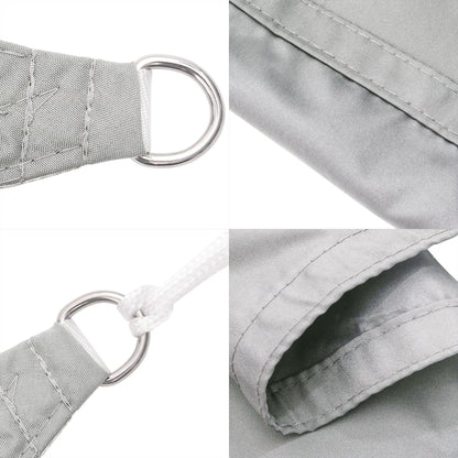 vidaXL Sun Shade Sail Light Grey 5x2 m 100% Polyester Oxford